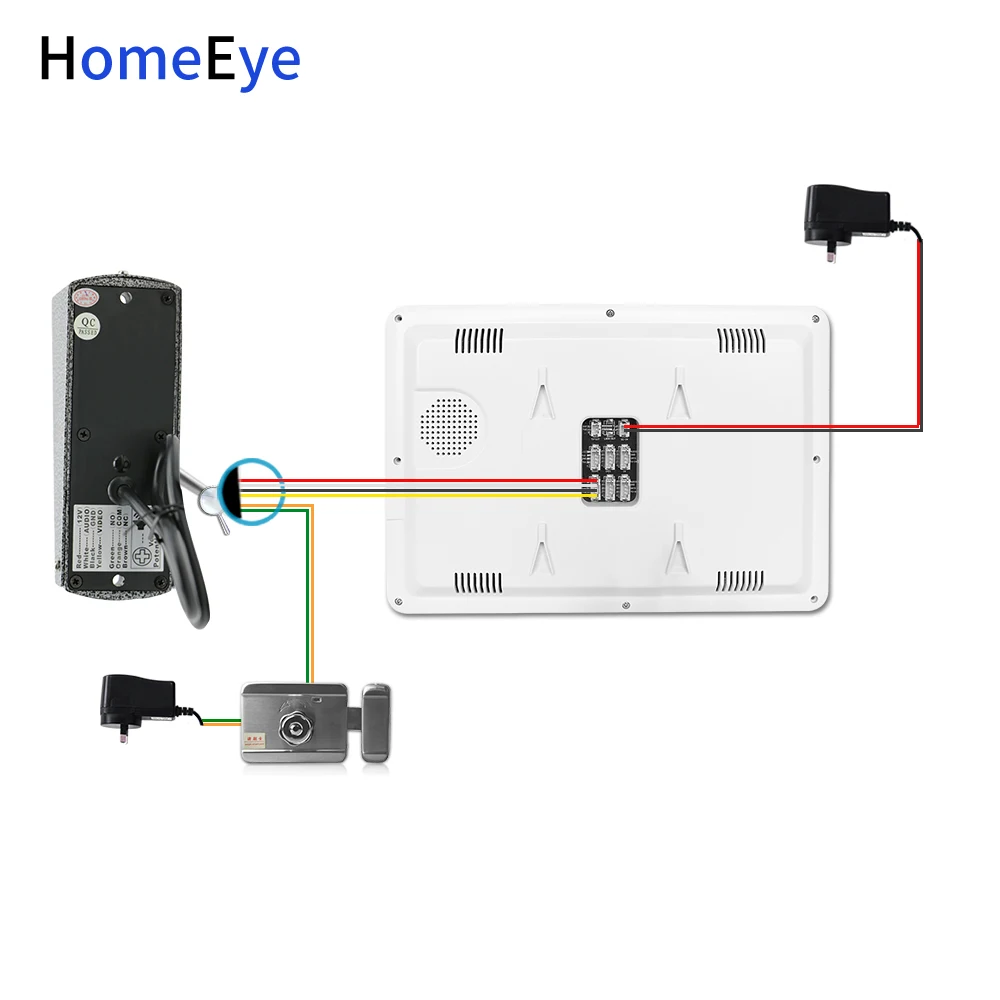 HomeEye 7 ''видеодомофон для видеодомофона 1200TVL IP65 непромокаемое Обнаружение