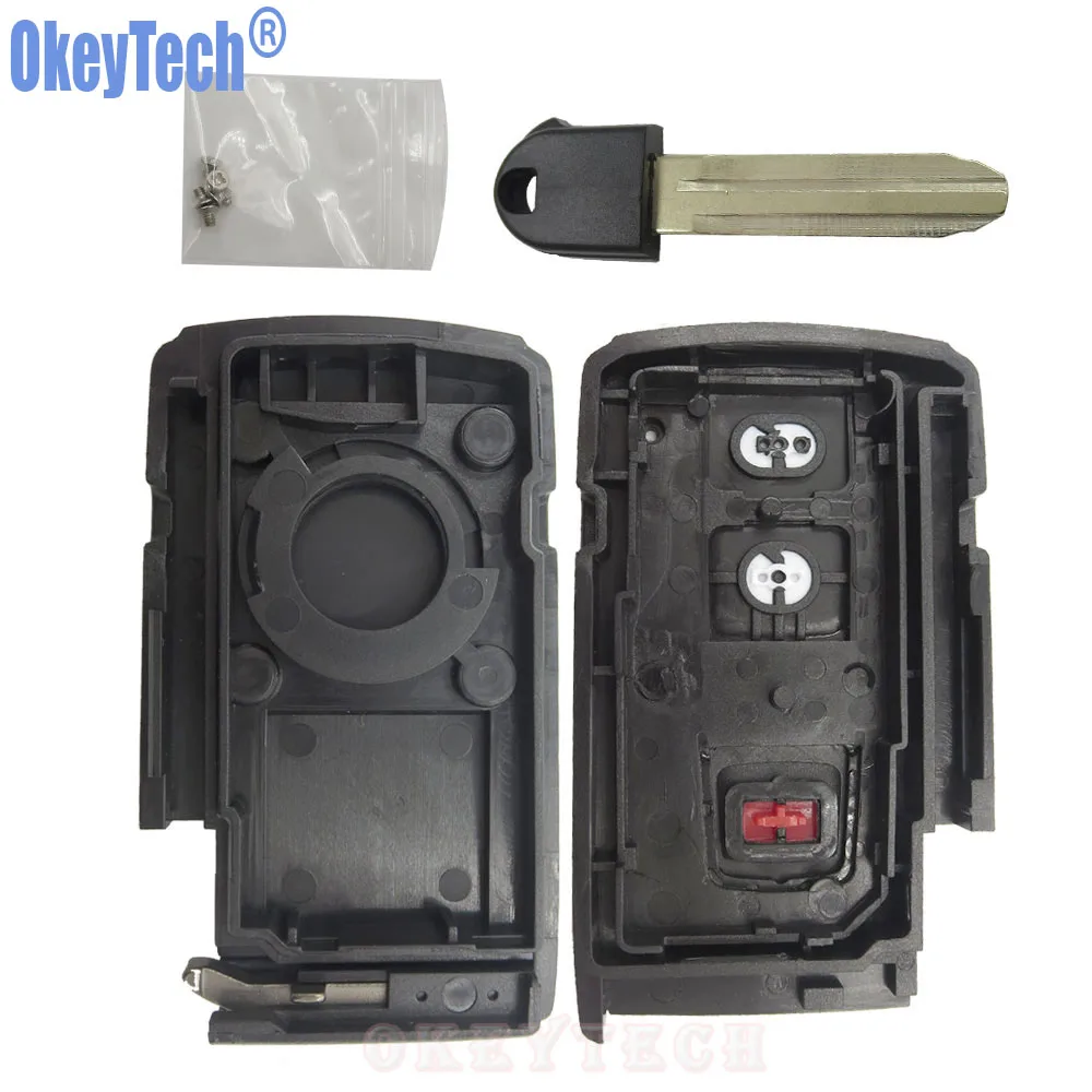 Сменный Чехол брелок OkeyTech для Toyota Prius 2004 2009 без ключа 2 + 1 3 кнопки ключа|button