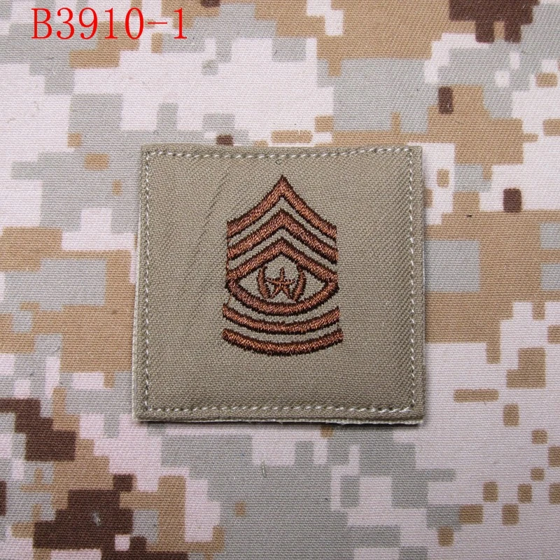 Загар фон загар дизайн армии США ранг Военная Вышивка патч знаки отличия