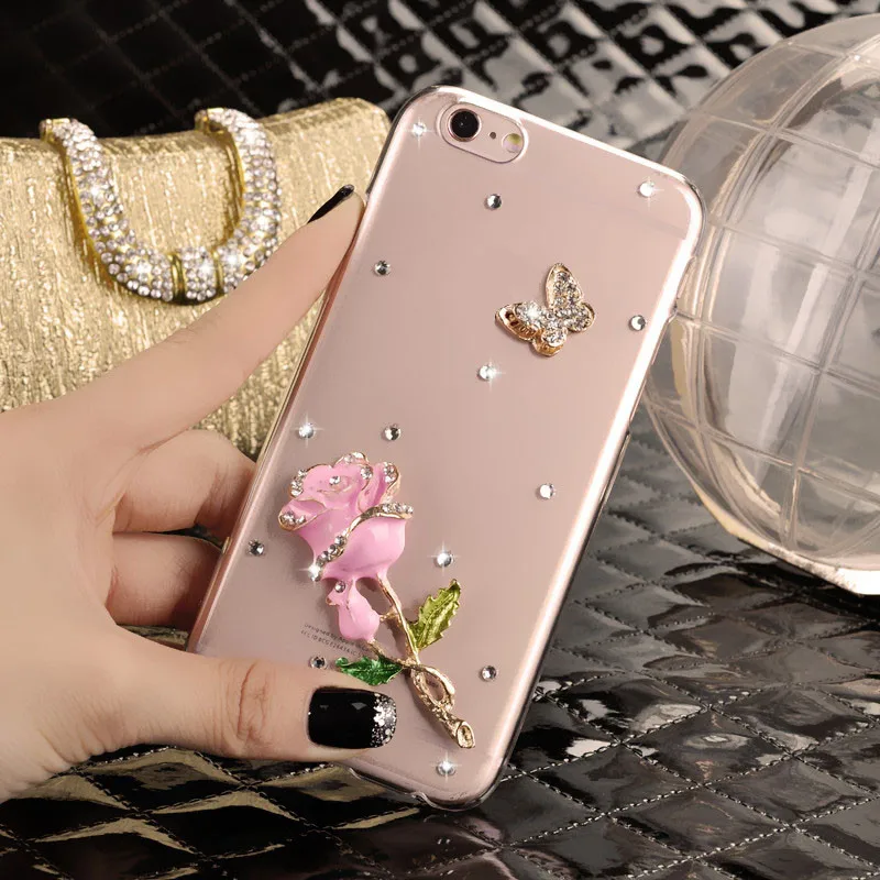 3D Блестящий чехол с кристаллами и бриллиантами для Apple iPhone XS MAX X XR 8 7 6s 6 Plus 5c 5 5S SE 4 4S
