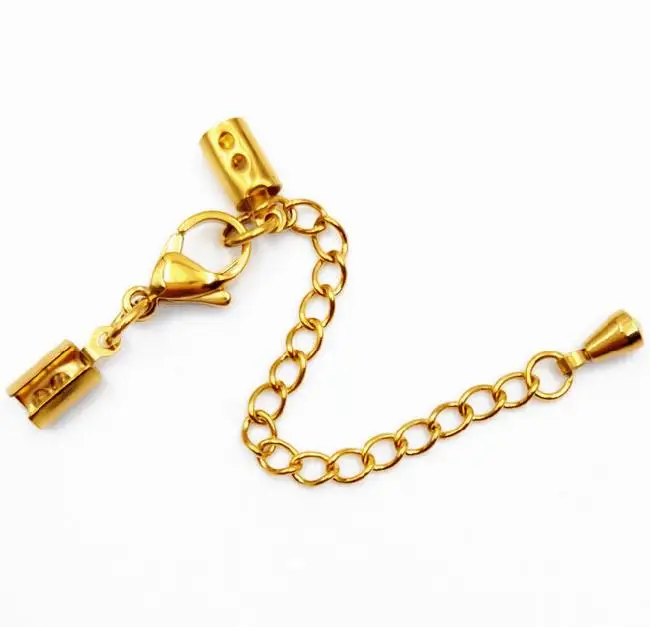 Концевики для шнура из нержавеющей стали с застежками-карабинами коннекторы