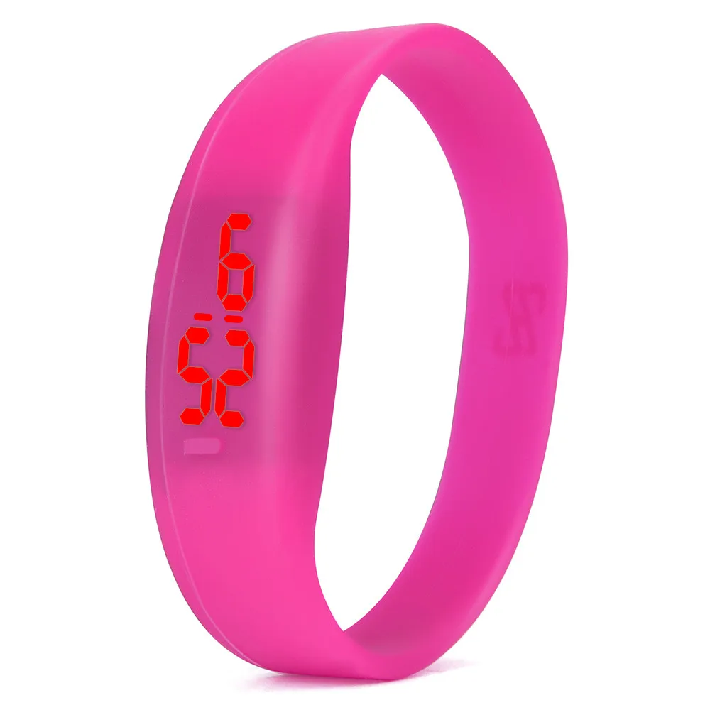 Hot Pink Duobla часы мужские унисекс модные светодиодный электронные спортивные часы калории шагомер хронограф уличные часы skmei relogio подарок* A - Цвет: Hot Pink