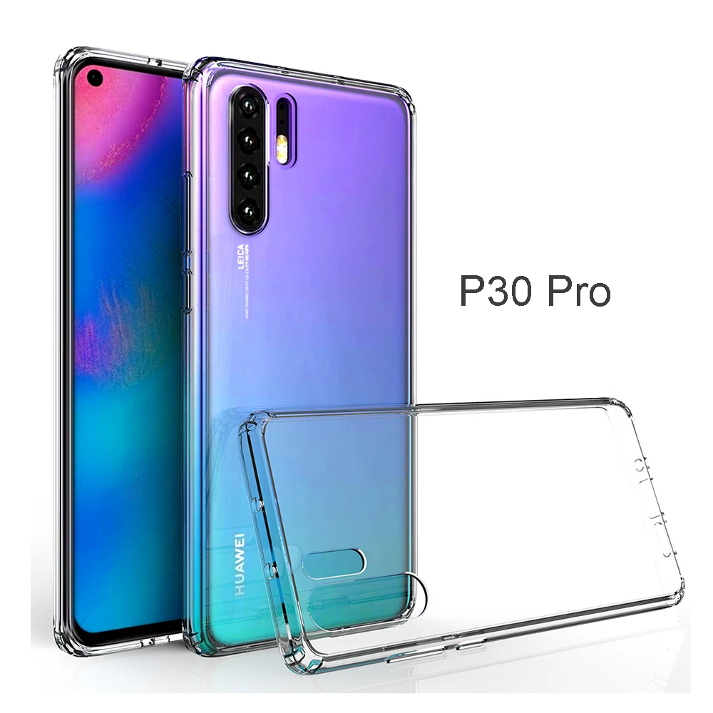 Для huawei mate 30 Pro Чехол 20 X Lite P20 P30 nova 5 ударопрочный Прозрачный Жесткий Тонкий чехол для телефона