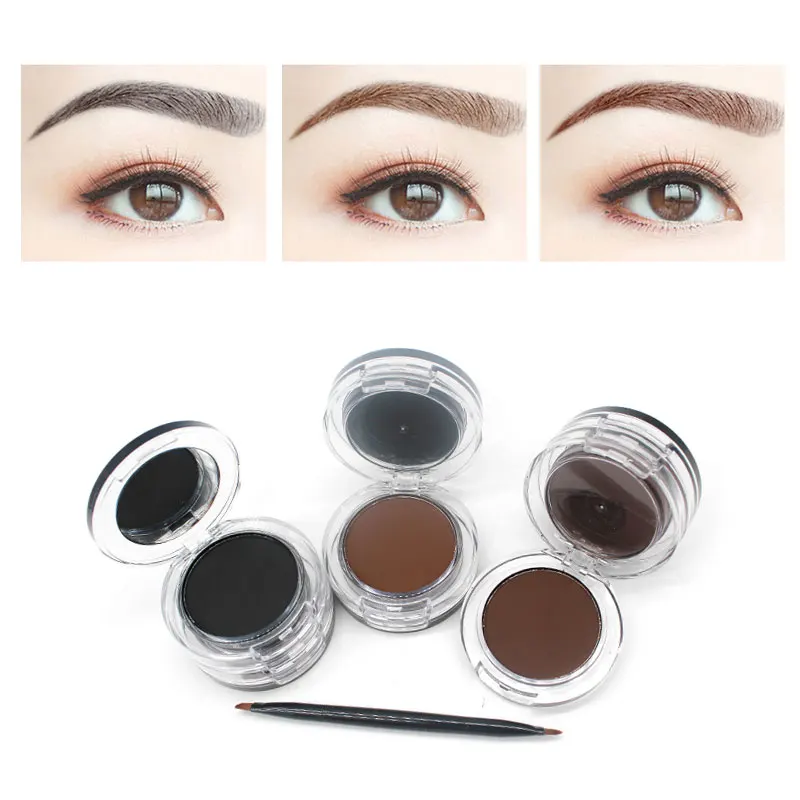 

NITRQ 3 In 1 Waterproof Long Lasting Eyeliner Eyebrow Powder Palette Natural Makeup Eye Liner Eye Brow Powder Cosmetics Set