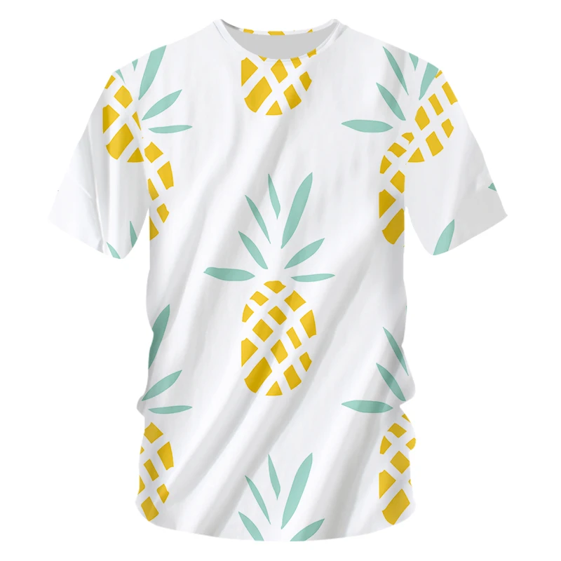 OGKB мужские футболки с круглым вырезом 3D принтом Funk Banana Leaf хип хоп оверсайз наряд