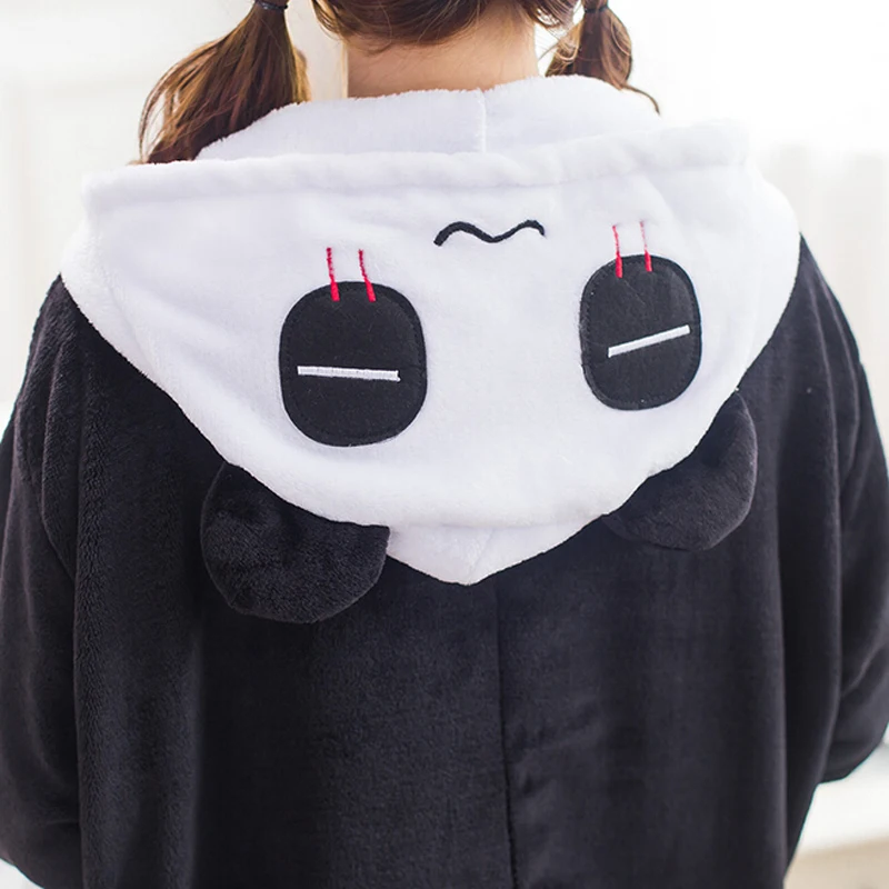 Пижама панда костюм для косплея с животными Женская нарядная зимняя теплая