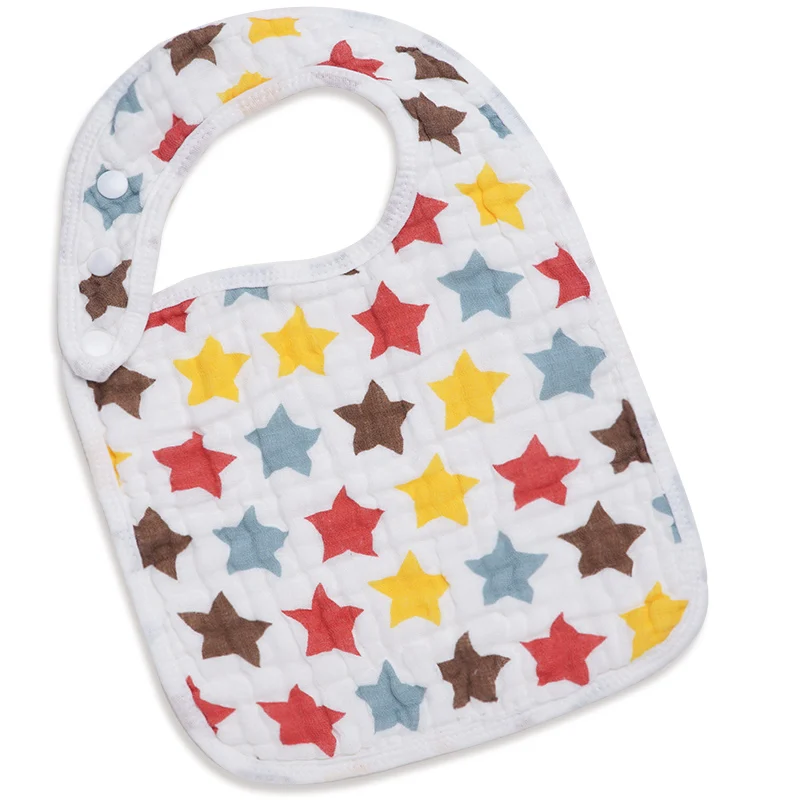 Colorful stars Muslinlife/хлопковые детские нагрудники; бандана для новорожденных; детские нагрудники; шарф для кормления; слюнявчик; полотенце; нагрудник; детские вещи - Цвет: Colorful stars