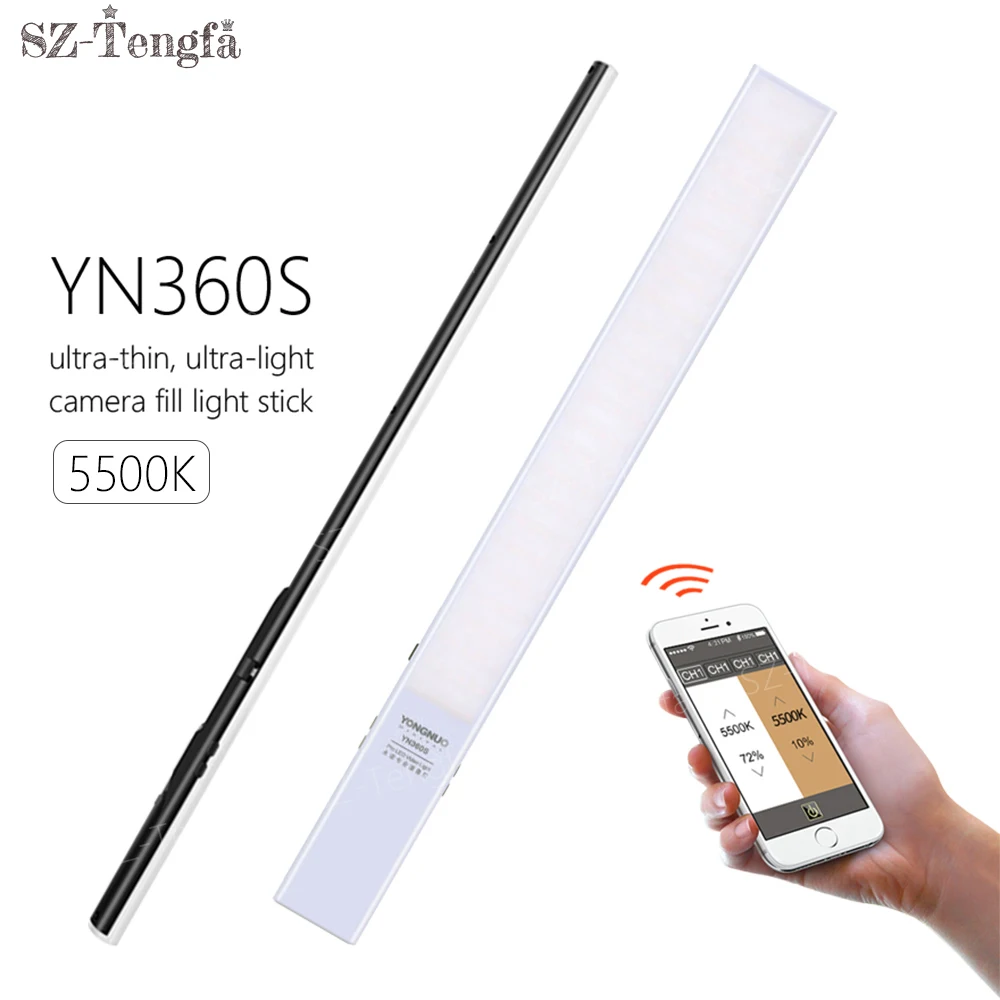 YONGNUO YN360S ультратонкая портативная ледяная палка Светодиодная лампа для