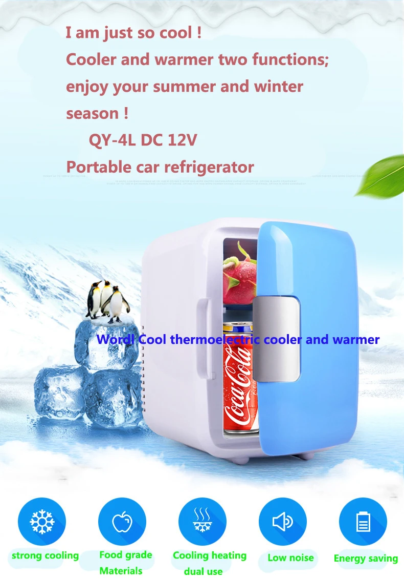 4L AC/DC12V холодильники уличные RV термоэлектрический кулер и складской кулер коробка холодильник морозильник охлаждающий нагреватель коробка холодильник