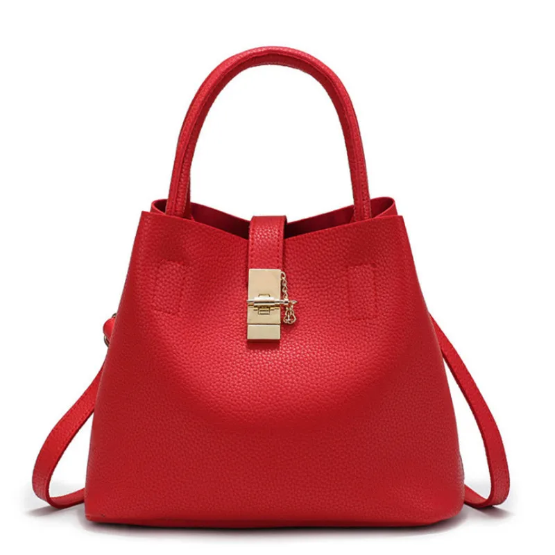 Женская сумка одноцветная мягкая на одно плечо сумка-мешок из искусственной кожи