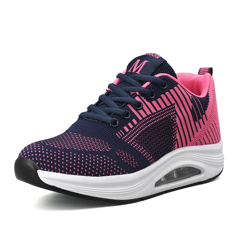 

Women's Running Shoes Mesh Breathable Air Cushion Women Sneakers Lightweight Ladies Wedge Shoes Trainers zapatillas hombre 1918s
