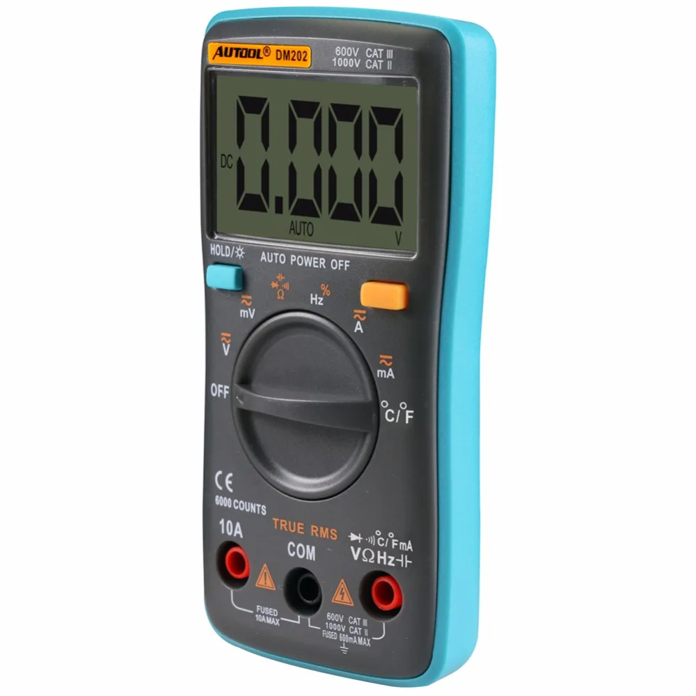 AUTOOL DM202 портативный автоматический цифровой мультиметр электронная схема