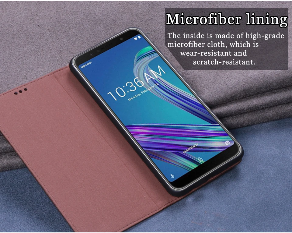 Роскошный кожаный чехол-книжка RYKKZ для ASUS ZenFone Max Pro M1 ZB602KL, чехол-подставка для мобильного телефона Asus M1, кожаный чехол для телефона