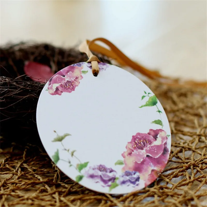 Purple medal 50 шт./упак. 10 см в диаметре Самодельные открытки нарисованные вручную каракули карты бумажные открытки с днем рождения Свадебные украшения для дня рождения - Цвет: Purple medal
