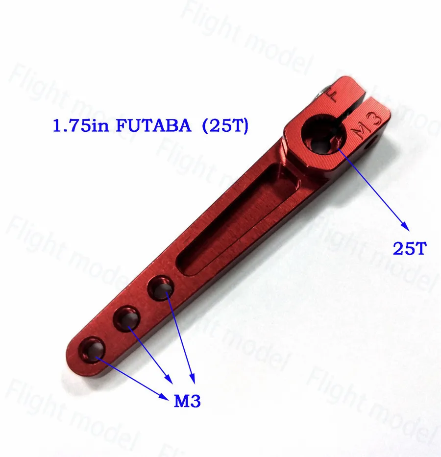 

1pcs Aluminum Alloy RC Tool 7075 1.75" Alu Heavy Duty Servo Horn-Half Arm For Futaba HITEC M3