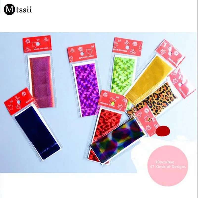 1 пакет/10 шт. голографические наклейки для ногтей|manicure nail art|nail artstarry sky |