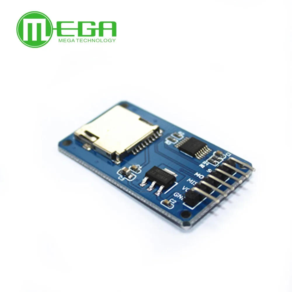 10 шт./лот модуль считывания карт Micro SD mini TF интерфейсы SPI с чипом преобразователя