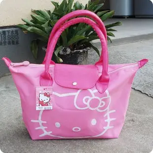 2012Hotsale+Free Shipping New Arrival Hello Kitty Bag /Shopping Bag/Hand BagBlack Pnk Red Rose pink 1PCS | Багаж и сумки