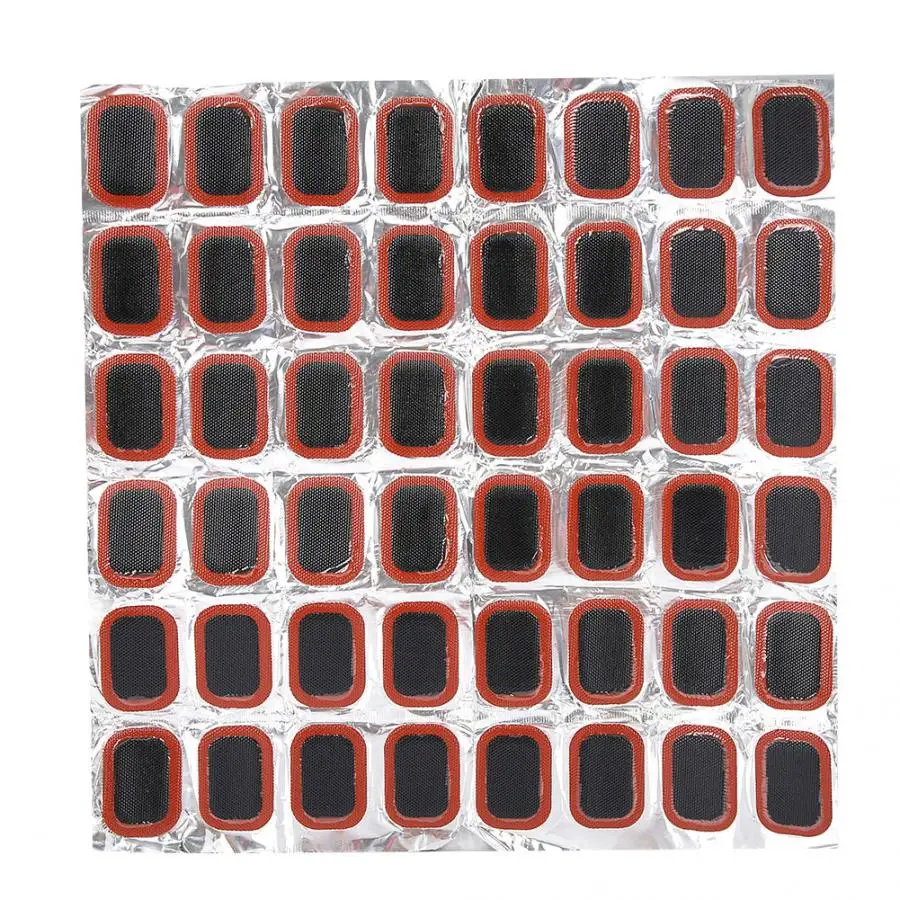 48 шт./лот набор клеевых пластырей для велосипедных шин резиновая заплатка шины