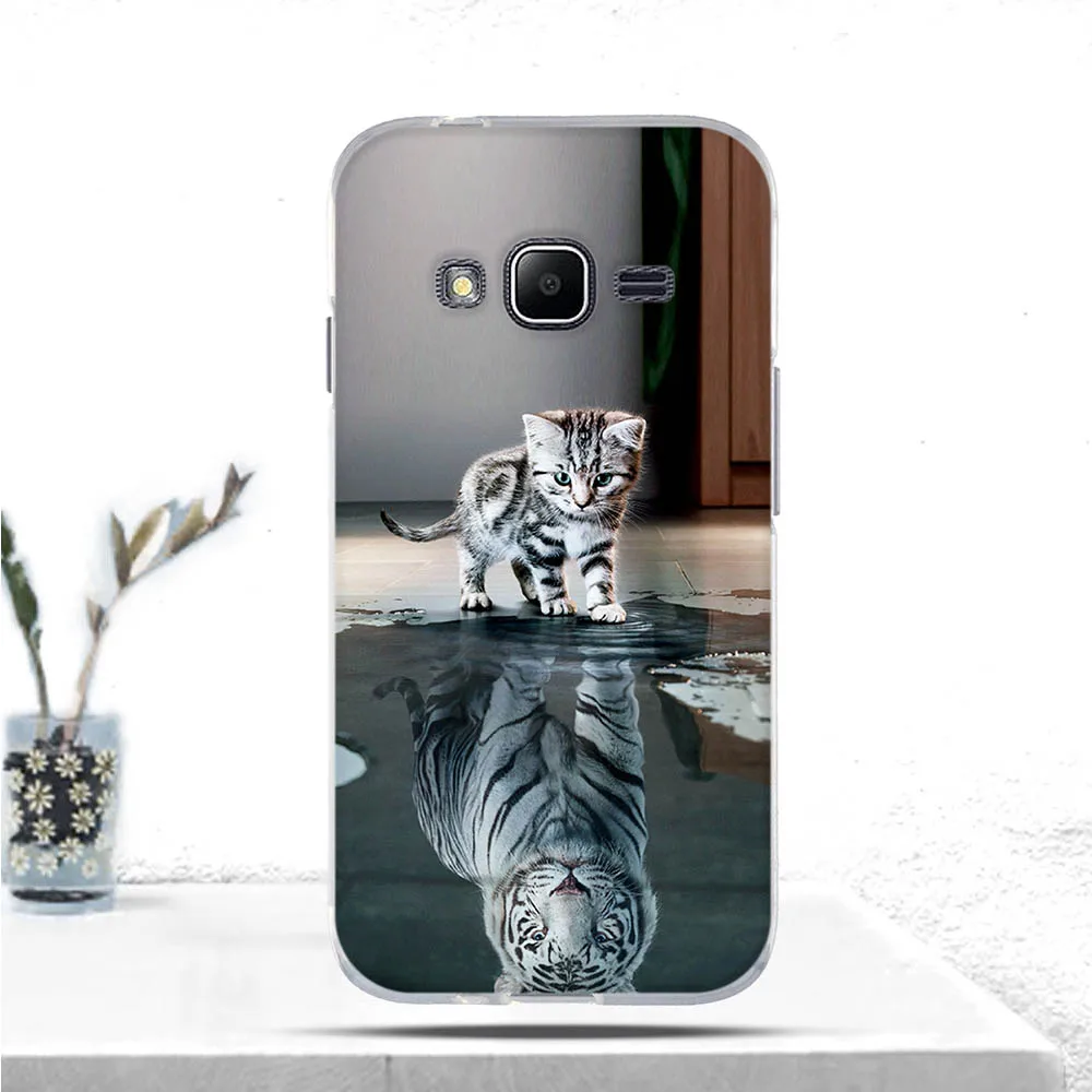 Чехол для Samsung Galaxy J1 mini prime J106F V2 мягкий силиконовый чехол из ТПУ задняя крышка J106