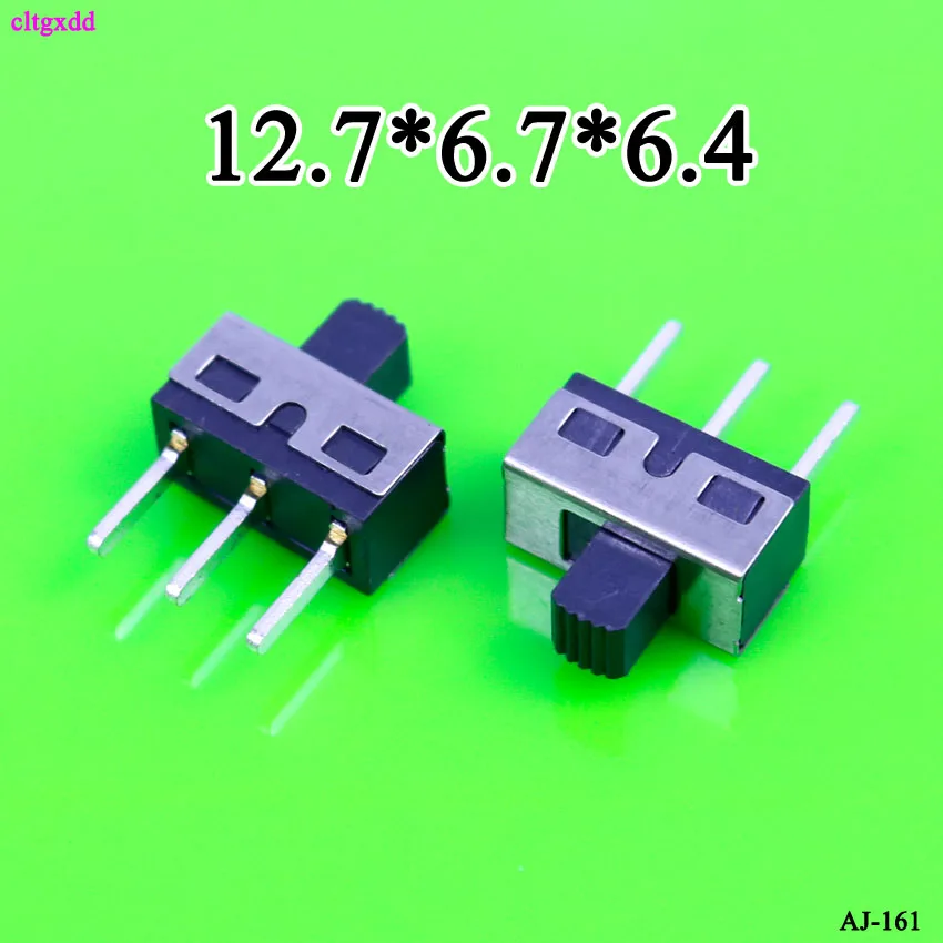 Cltgxdd 1 шт. SS12d10 тумблер 3PIN 1P2T ручка высокий 5 мм Шаг 4,7 мм Переключатель скольжения