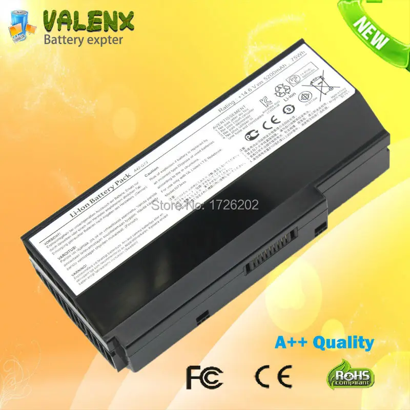 14 6 V 5200mAh Новая батарея для ASUS A42 G73 70 NY81B1000Z G53 G53J G53S G73J G73G G73JH|new laptop battery|laptop batterybattery for