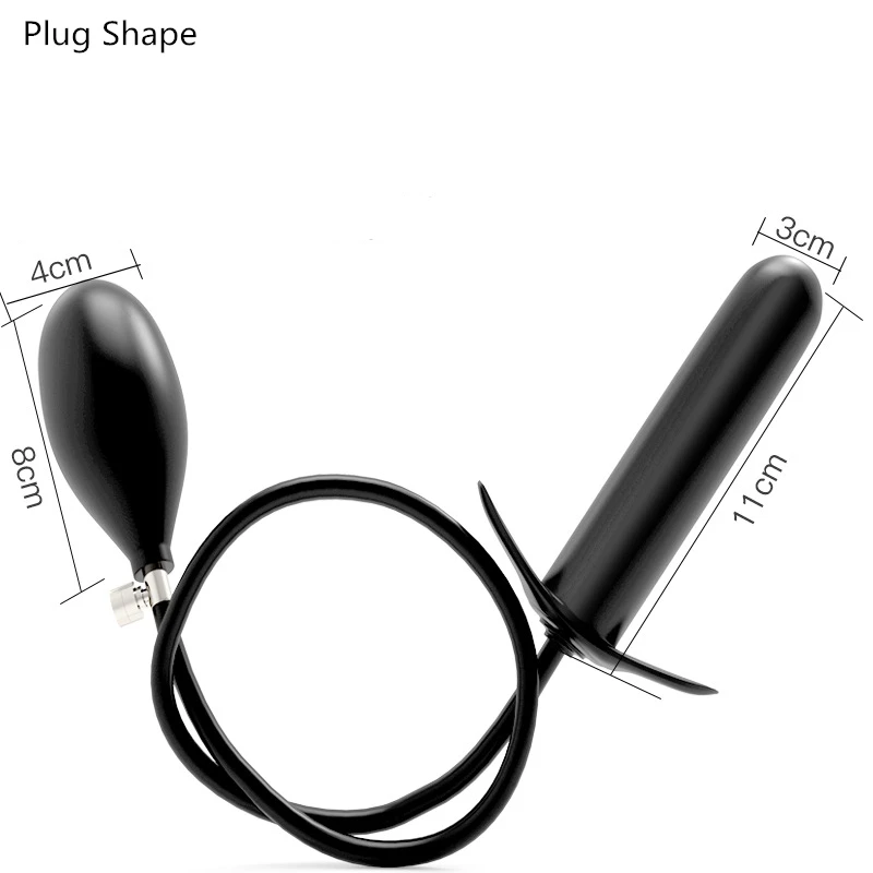Huge Inflatable Anal Plug Silicone Expander Dilatador Vaginal Dilator Anus Stimulate Butt Sex Toys for Men | Красота и здоровье