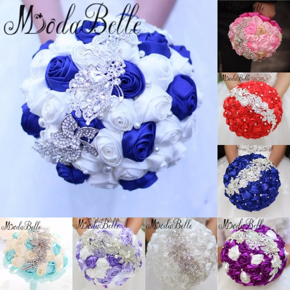 2016 королевские синие свадебные цветы Букеты Fleur Bleu Roi свадебная брошь букет