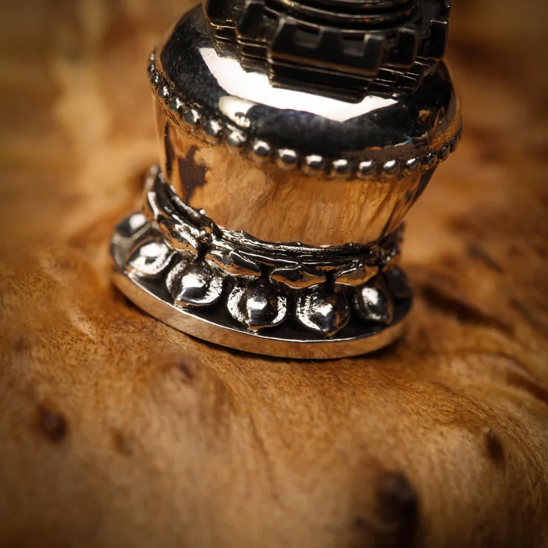 Мужское винтажное ожерелье с подвеской в виде буддизма и пагоды Тибета Stupa Wheel Amulet