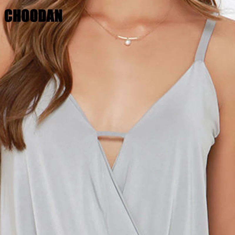 Женский топ без рукавов с глубоким v-образным вырезом летний мода 2018 Новое