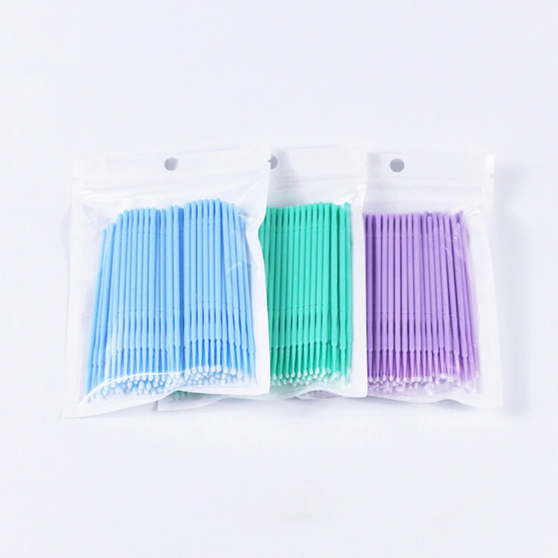 500 шт одноразовая микрокисть для макияжа ресниц Очищающая кисть тушь палочки с