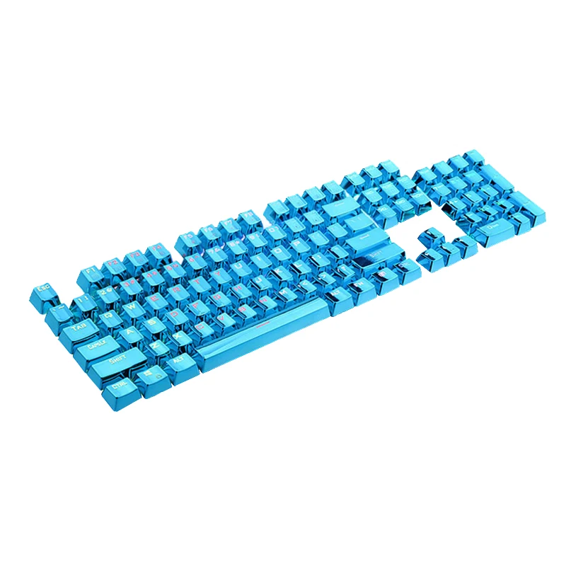 

ESLOTH 87 Keys 104 Full Set of Translucent Keycap Personality for Game LOL Mechanical Keyboards PBT Plating Metal Accessories