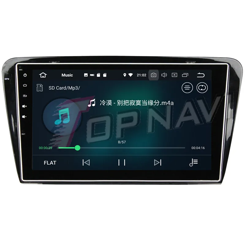 Topnavi прибытие Восьмиядерный Android 9 0 автомобильный мультимедийный плеер для Skoda