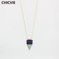 chicvie long beads necklaces pendants gold charm necklace for women collar boho statement jewelry statement necklace sne160136