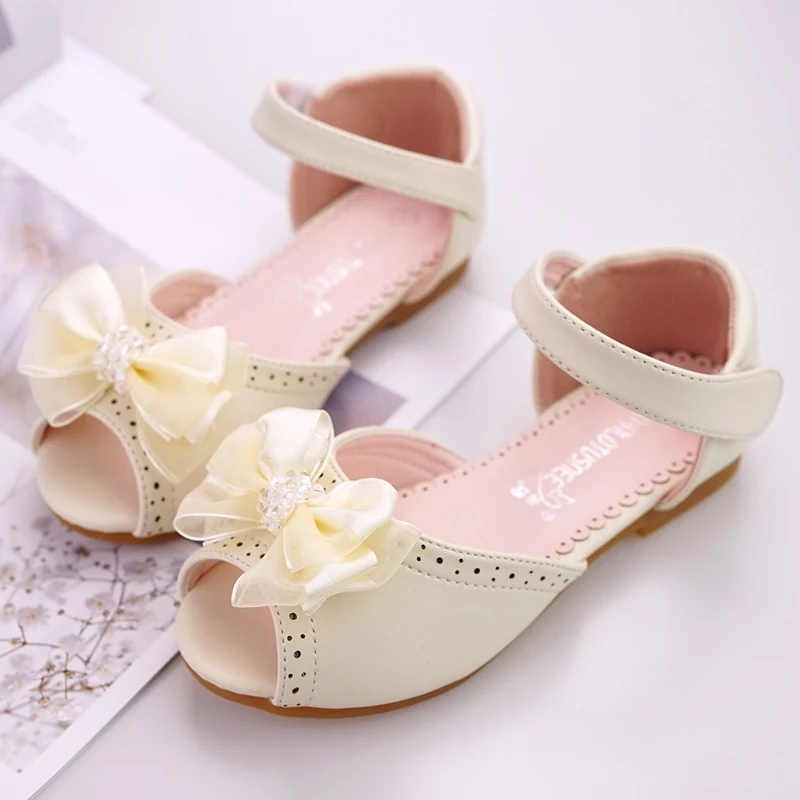 

MRLOTUSNEE Child Beach Sandal Baby Girls Rubber Flower White Dress New Fashion Sandal 501-8