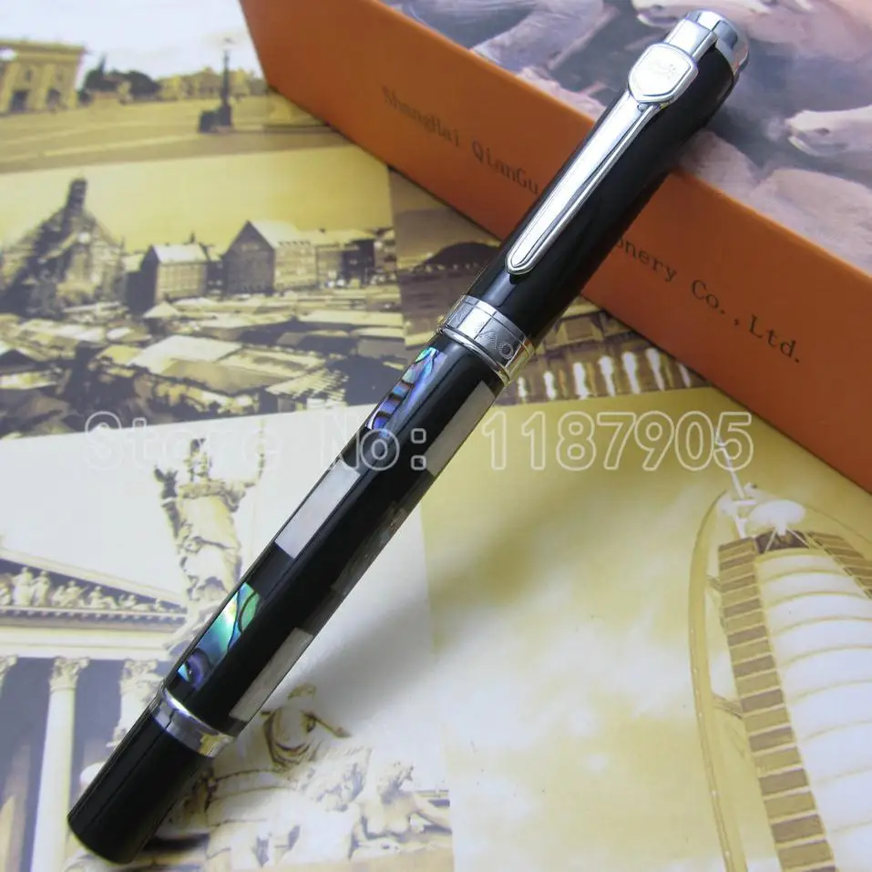 Темно-Морская яркая перьевая ручка в виде жемчужной раковины раньше 18KGP |