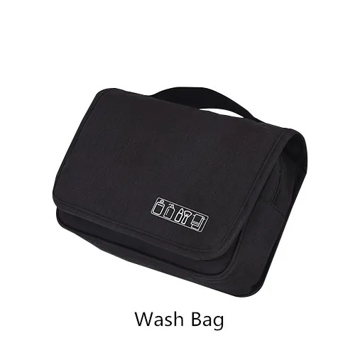 Black C Wash Bag Дорожная косметичка для туалетных принадлежностей, чехол для гардероба, органайзер, кабель, провод, чехол, нижнее белье, обувь на молнии, для хранения багажа, аксессуары - Цвет: Black C Wash Bag