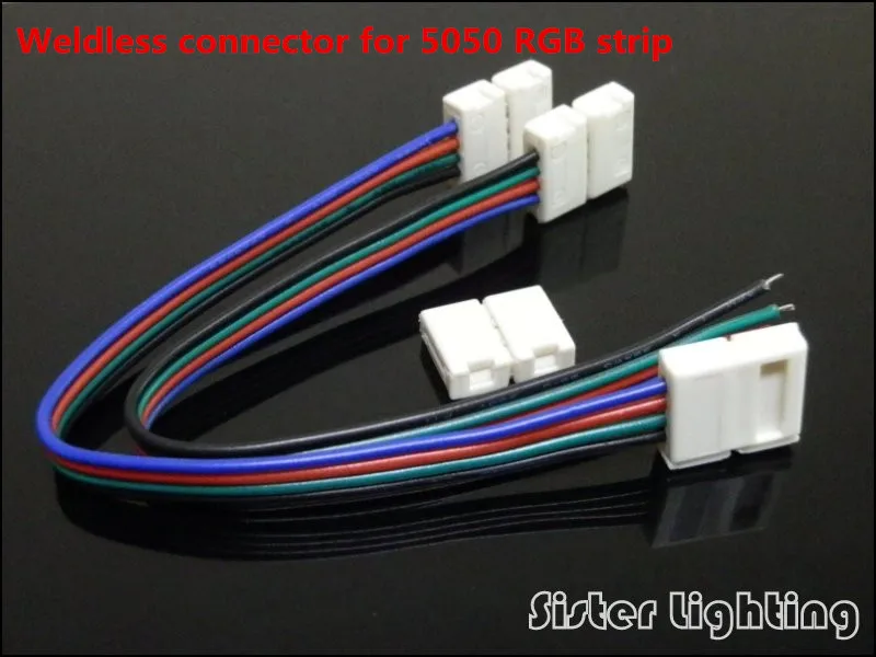 8 мм 2pin разъем/10 и 4pin разъем для 3528/2835/5050/5630 одного цвета RGB цветная полоса с 150