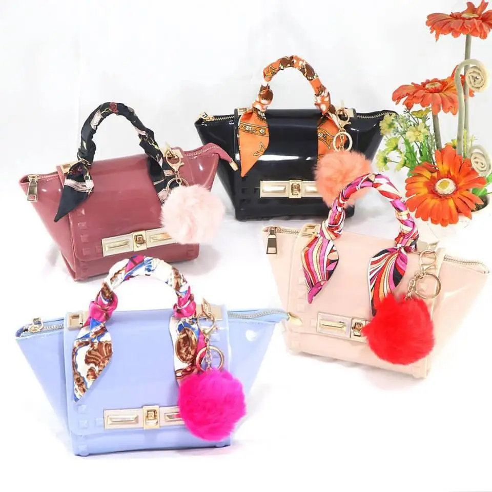 

Small scarves streamers tied bag handles scarves small ribbons with decorative scarf Ms. scarf