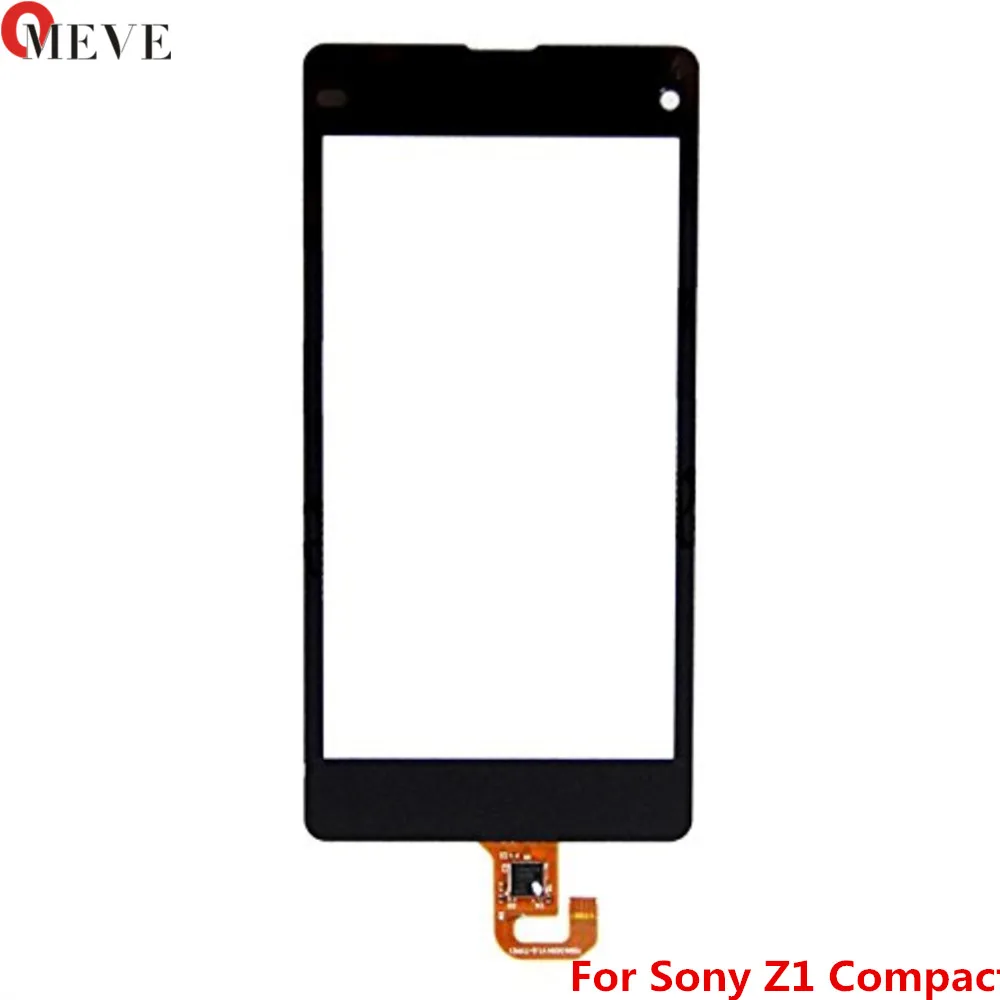 Черный сенсорный экран дигитайзер стеклянная панель объектива для sony Xperia Z1 Compact Mini D5503 Сенсорная панель сенсор