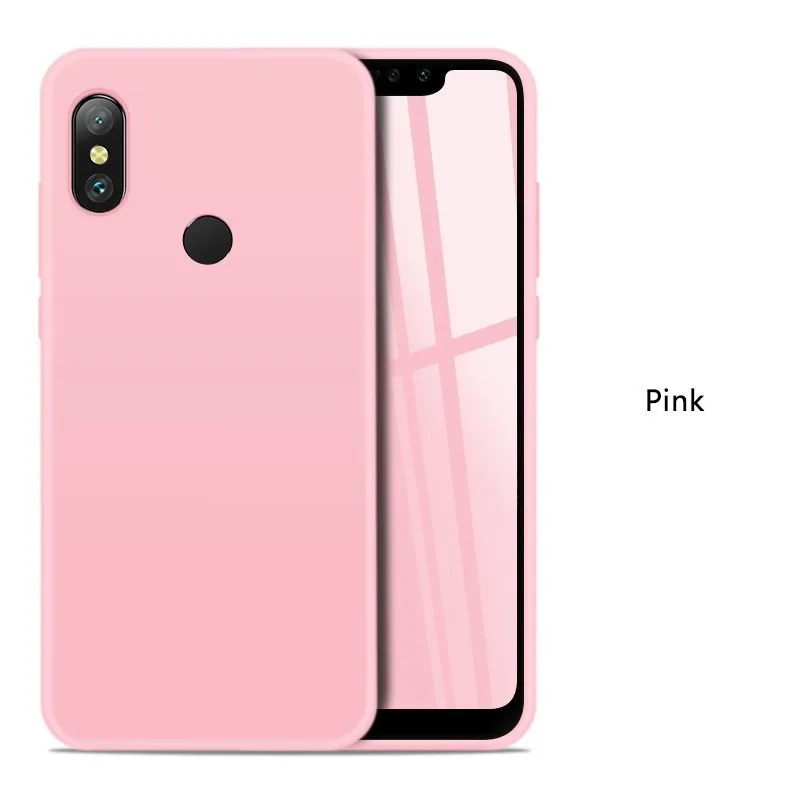 Pink Силиконовый чехол для Xiao mi Red mi Note 6 Pro, милый Полный Чехол для Xiao mi Red mi Note 5 7 6A mi A2 Lite, противоударный бампер, чехол - Цвет: Pink