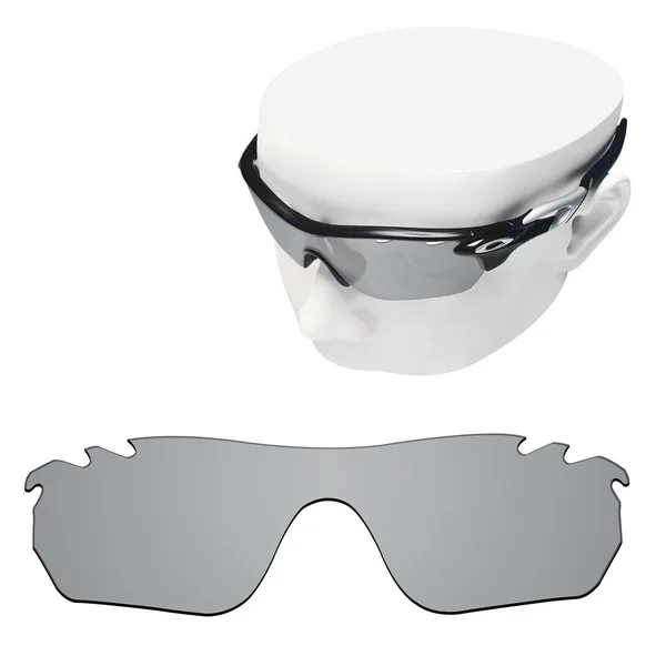 OOWLIT поляризованные Сменные линзы для-солнцезащитные очки Oakley Radarlock, края вентилируемый OO9183 солнцезащитные очки - Цвет линз: Silver Mirror
