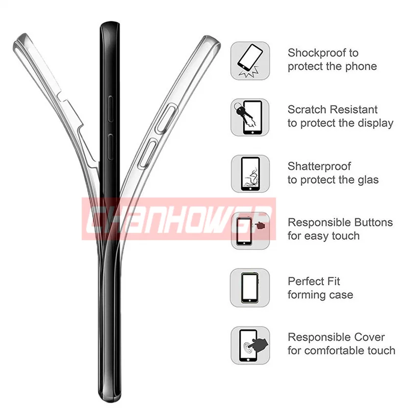 2X полностью прозрачный мягкий чехол для Huawei P20 P10 P9 P8 Lite P Smart Mate 10 Nova 2017 2i Mini Plus Honor 8 |