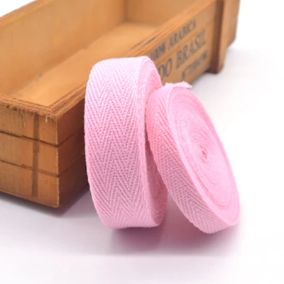 pink 405 50yd/лот 10 мм/20 мм шеврон хлопчатобумажная лента тесьма сельдь bonebinding лента кружево обрезка для Аксессуары для упаковки DIY - Цвет: pink 405