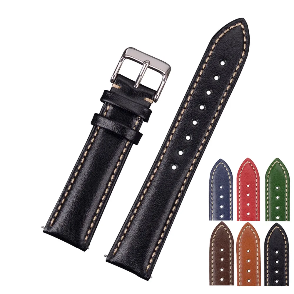 Ремешок для часов из телячьей кожи с быстросъемным ремешком|Ремешки часов| |