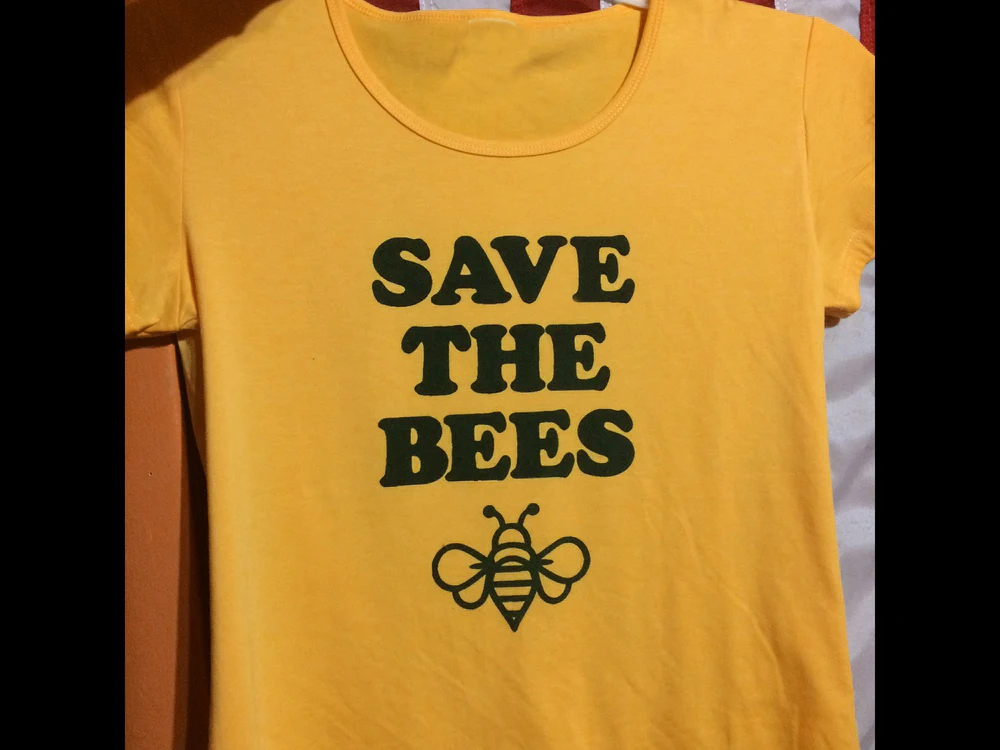Лидер продаж, футболка с надписью «Save The Bees», Милая женская футболка с графикой, летняя одежда, повседневная футболка с коротким рукавом, белая, желтая, tees-J013