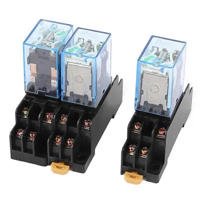 3 шт. HH52P DC 24V напряжение катушки 8Pin DPDT электромагнитное реле питания w