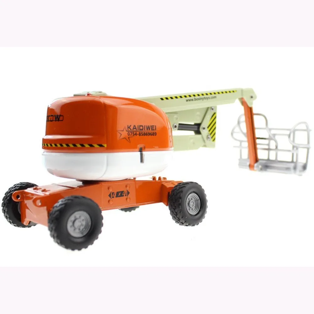 Alloy 1:50 Scale Aerial Platform Truck Diecast Model with Suspension Arm can be Folded/Authentic Tire Tread |