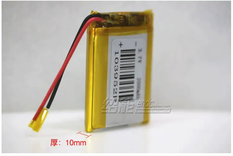 3,7 V 2000 mAh полимерная литиевая батарея 103952 игрушка воздушный монитор перезаряжаемая батарея