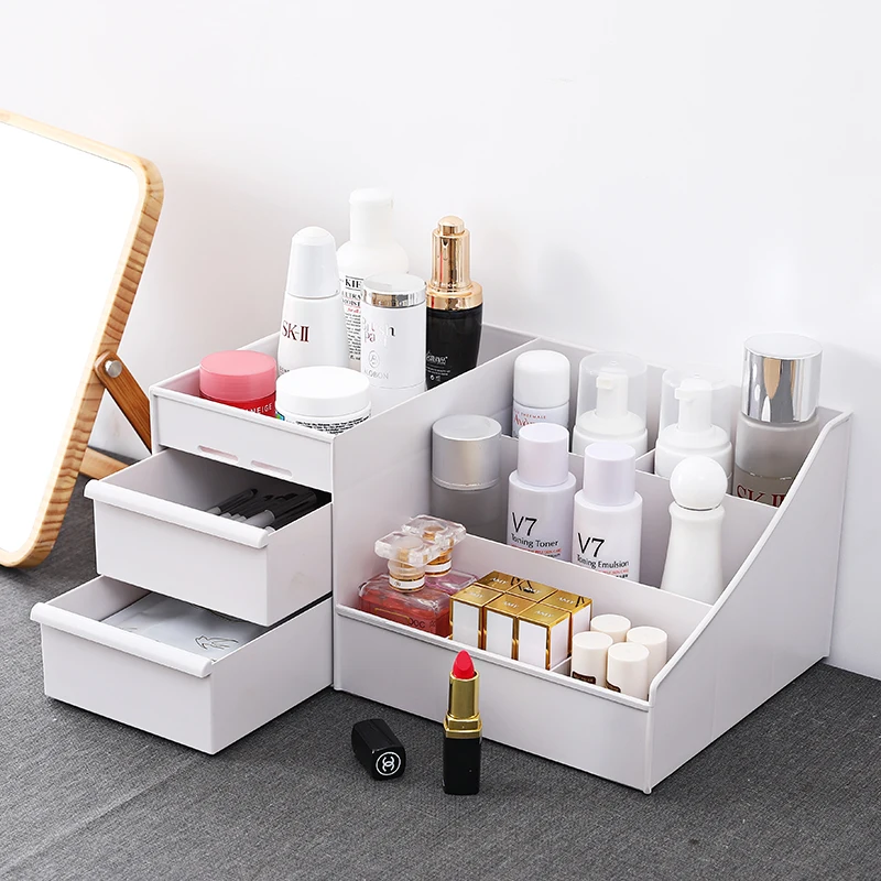 Ящик для хранения косметики Настольный ящик ювелирных изделий туалетного